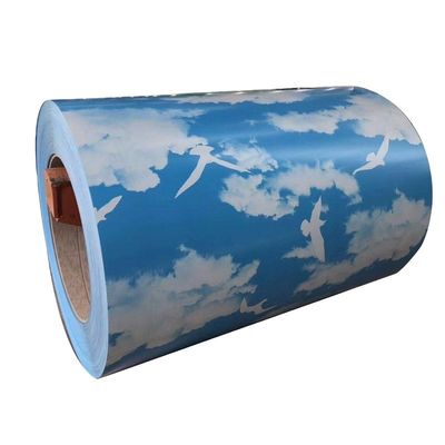 Coil PPGL coloré pour carreaux de toiture Pré-peint en PVC enduit de tôle d'acier au Vietnam à la longueur demandée