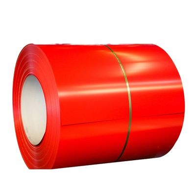 Tolérance ± 1% revêtement en zinc 20-275 g/m2 Ral Couleur 0,4 mm 0,5 mm PPGI bobines couleur revêtue bobine d'acier tôle de toiture