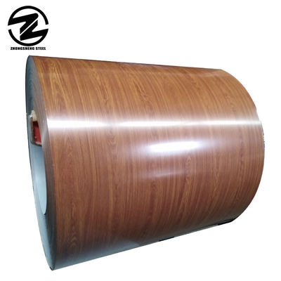 Tolérance ± 1% Passivation non chromate RAL 3019 RAL 3020 PPGI Couleur revêtue bobine d'acier galvanisé prépeint RAL Couleur 0.12