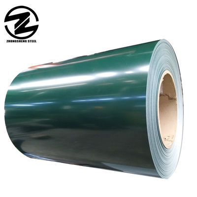 Tolérance ± 1% Passivation non chromate RAL 3019 RAL 3020 PPGI Couleur revêtue bobine d'acier galvanisé prépeint RAL Couleur 0.12