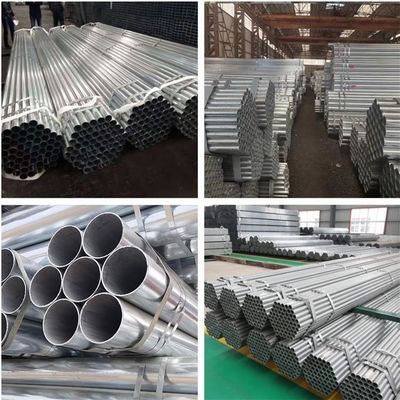 2.5-4.5 mm Ronde tubes en acier galvanisé à chaud en zinc enduit et facturé par poids réel pour l'industrie