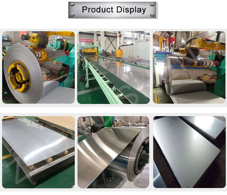 Plaque d'acier laminée à froid en acier inoxydable en bobine de finition 2B avec une largeur de 1000 mm 1250 mm 1500 mm
