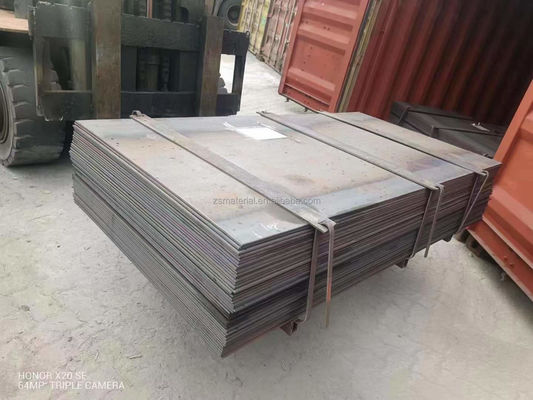 Q345 ASTM A36 10 mm 12 mm 16 mm épaisseur Plaque d'acier au carbone laminée à chaud pour des applications industrielles de longueur personnalisée