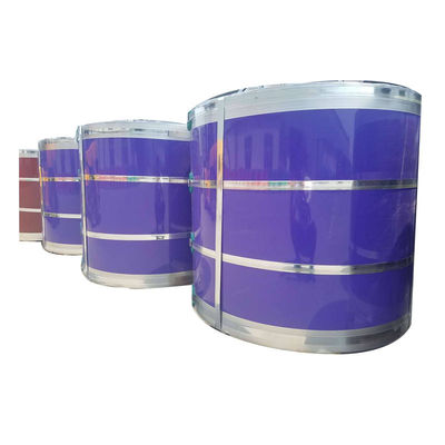 JIS/BS/EN/ASTM Standard bobines PPGI galvanisées prépeintes pour la fabrication de tôles ondulées et bobines d'acier revêtues de couleur PPGI