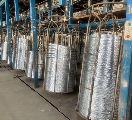 Fil d'acier galvanisé 0,7 mm 0,8 mm 1,2 mm 1,6 mm 1,8 mm 2 mm pour la tolérance de construction ± 1% Matériau de construction avancé