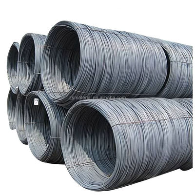 SAE1006 SAE1008 SAE1010 fil de carbone Gi fil de fer galvanisé à chaud 8 mm 6 mm 10 mm 2 tonnes par bobine avec revêtement en zinc