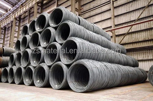 SAE1006 SAE1008 SAE1010 fil de carbone Gi fil de fer galvanisé à chaud 8 mm 6 mm 10 mm 2 tonnes par bobine avec revêtement en zinc