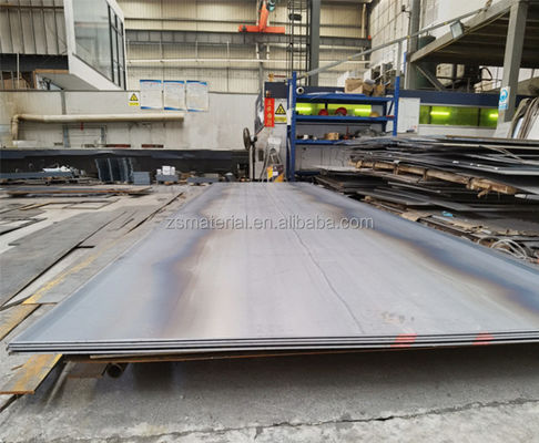 3 mm ASTM Q195 Q235S355 ST52 Plaque en acier à haute teneur en carbone HRC en acier laminé à chaud 1250 mm Tolérance de la feuille en acier au carbone ± 1% Plaque d'acier