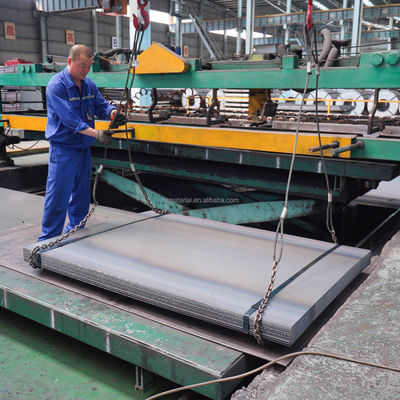 3 mm ASTM Q195 Q235S355 ST52 Plaque en acier à haute teneur en carbone HRC en acier laminé à chaud 1250 mm Tolérance de la feuille en acier au carbone ± 1% Plaque d'acier