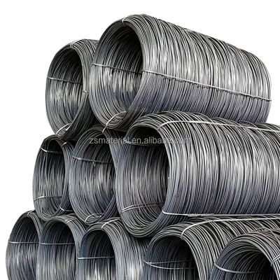 ASTM Standard Ready Stock Noir 1 mm 0,8 mm 1,2 mm q195 q235 q345 Fil d'acier au carbone pour la fabrication des ongles Frotte à fil d'acier échantillon gratuit