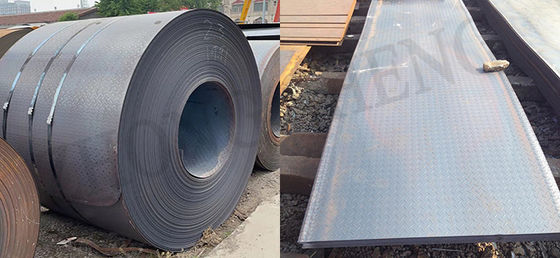 Plaque d'acier laminée à chaud en bobine Q195L avec une tolérance de ± 1% et une longueur personnalisée de 3 mm