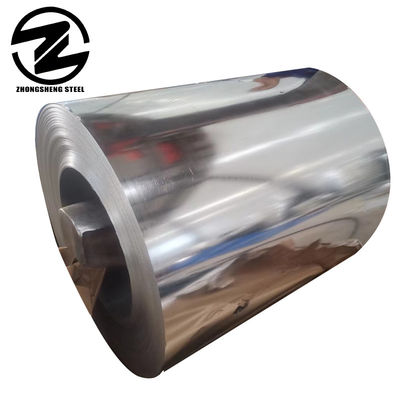 Poids de la bobine 3-5 tonnes A653 Gr33 GI bobine 0,6 mm 30-275 bobine en acier galvanisé à chaud 28 épaisseur Zn 275 0,5 mm avec passage de peau