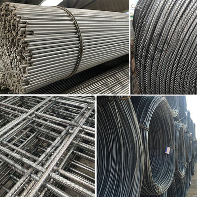 Barre de rechange en acier ASTM A615 Grade 60 Ss400 S355 Hrb335 Hrb400 Hrb500 Barre de rechange en acier laminée à chaud déformée pour la construction de bâtiments