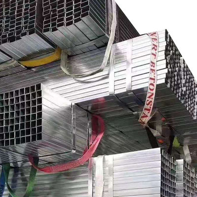 50x50 1020 Échafaudage tube carré galvanisé à chaud pour clôture Structure revêtue en acier non allié