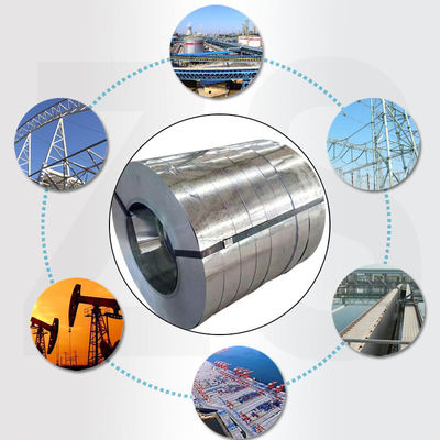 Coil de bande d'acier galvanisé 0,80 mm SGCC enduit à chaud en zinc revêtu bandes de rouleaux d'acier galvanisé Skin Pass Oui Tolérance ± 1%