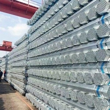 Pipe en fer galvanisé à chaud pour usine de riz/aliments pour animaux Q195 Q235 Q345 DIN 100 Z181 Z275 26,9 310 mm Diamètre extérieur Pipe galvanisée