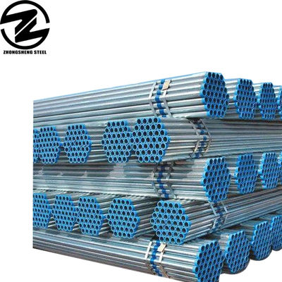 Pipe en acier galvanisé circulaire de 125 mm de diamètre légèrement huilée pour climatisation ASTM A120 BS 1387