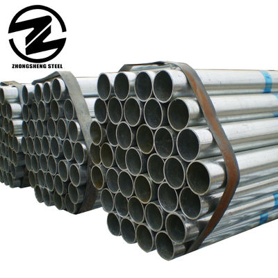 Pipe en acier galvanisé circulaire de 125 mm de diamètre légèrement huilée pour climatisation ASTM A120 BS 1387