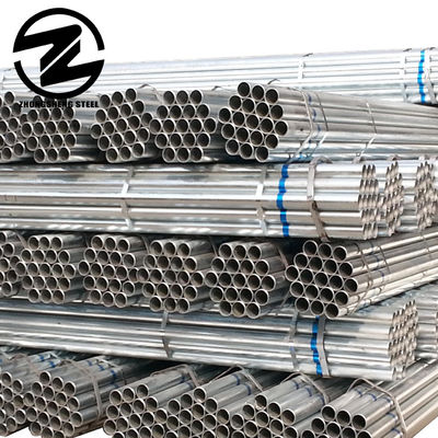 Pipe en acier galvanisé circulaire de 125 mm de diamètre légèrement huilée pour climatisation ASTM A120 BS 1387