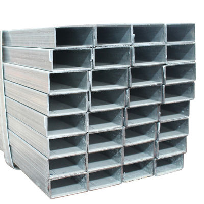 Tubes carrés galvanisés légèrement huilés de calibre 14 x 2 pouces avec certificat JIS huilés ou non huilés
