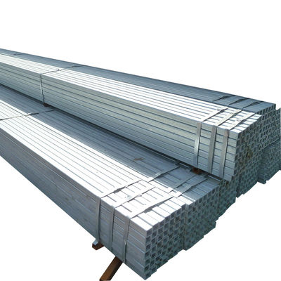 Tubes carrés galvanisés légèrement huilés de calibre 14 x 2 pouces avec certificat JIS huilés ou non huilés