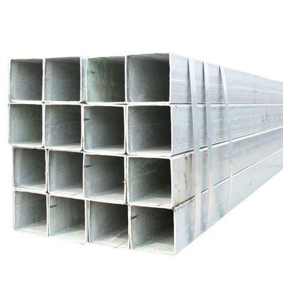 50 x 50 tubes en acier galvanisé carrés 100 x 100 x 4 mm ASTM BS GI facturation par poids réel