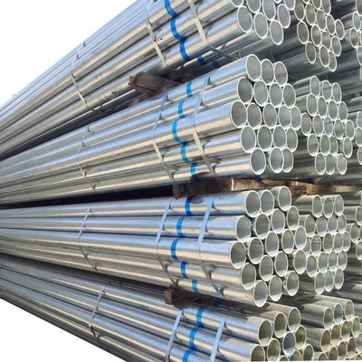 Pipe en acier galvanisé certifiée PVOC de 0,6 à 10 mm pour échafaudage et serre 114 mm de diamètre 16 gauge 32 mm d'épaisseur