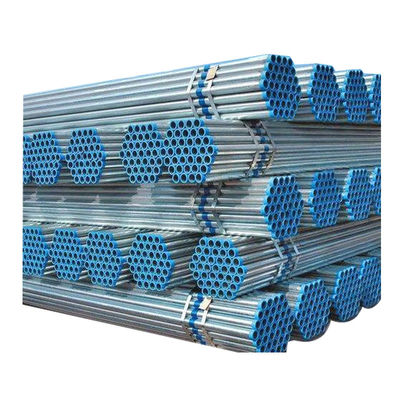2 pouces de raccords de tuyaux GI pour serres ASTM/GB/BS/JIS/EN Standard 20 Ft en fer galvanisé en acier rond