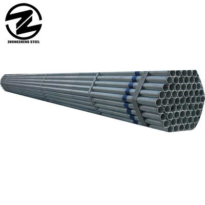 2 pouces de raccords de tuyaux GI pour serres ASTM/GB/BS/JIS/EN Standard 20 Ft en fer galvanisé en acier rond
