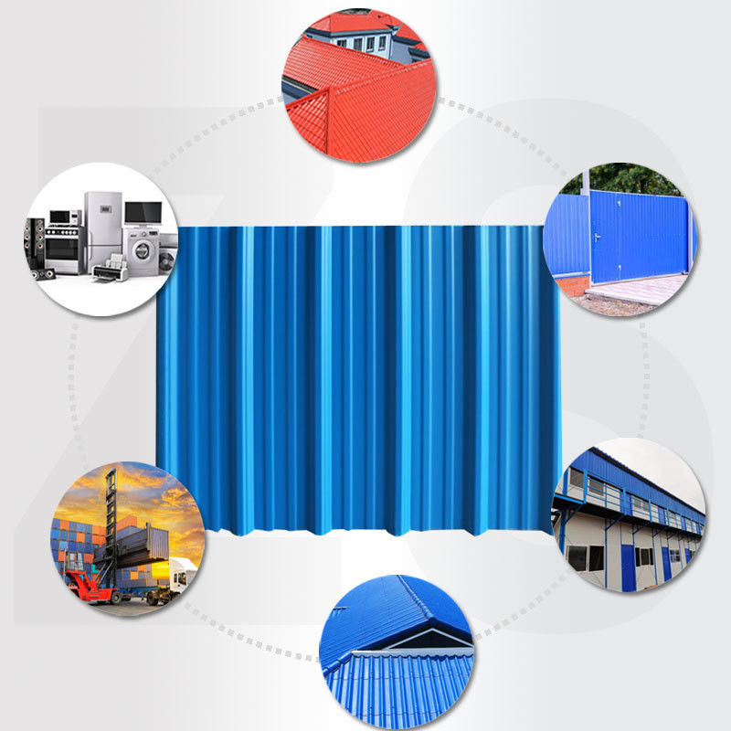 Z61-Z90 Revêtement 0,12-6mm 30-275g/m2 1000mm Largeur PPGI Acier galvanisé Prépeint plaque de toit pour les applications ménagères