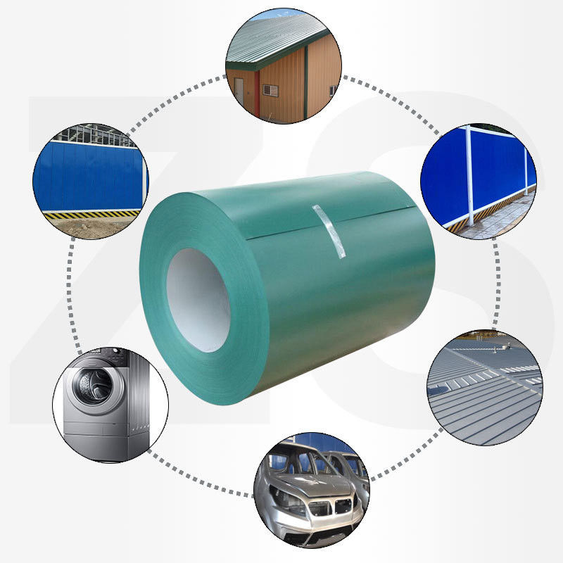 Coil d'acier galvanisé prépeint Ral9016 Ral9003 Ral9010 Dureté totale pour le matériau de construction Dureté élevée