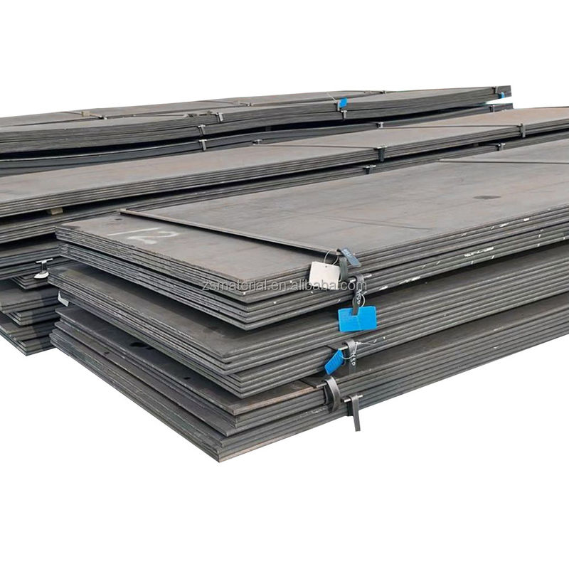 A36 feuille HRC St37 MS Plaques de 1,5 à 4,0 épaisseur 9 pouces 4,5 mm Q195b Q345 S235j2 Q355 Q355b Plaque d'acier laminé à chaud / doux / à carbone