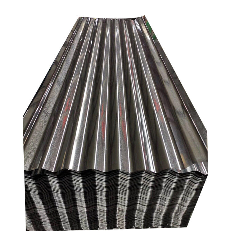 Plaque de toiture en zinc recouverte à chaud A653 Z40 Z275 DX51d 0,45 mm d'épaisseur Plaque de toiture en gi galvanisée pour traitement de service de perforation