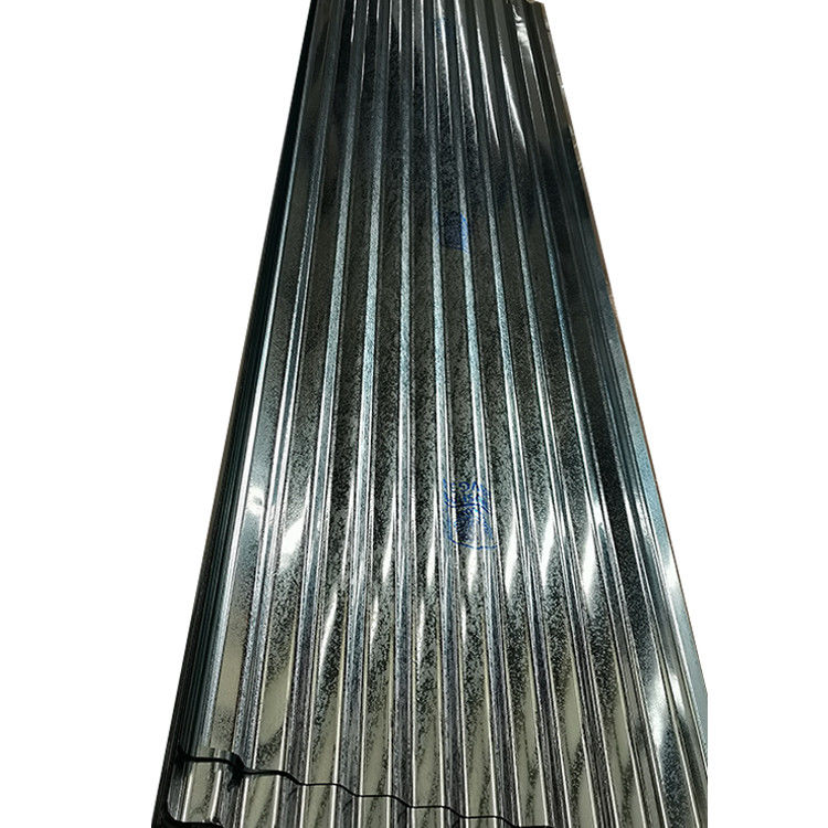 Plaque de fer ondulée galvanisée de 28 mètres de longueur Z61-Z90 revêtement GI Roofing Plaque ondulée avec norme ASTM