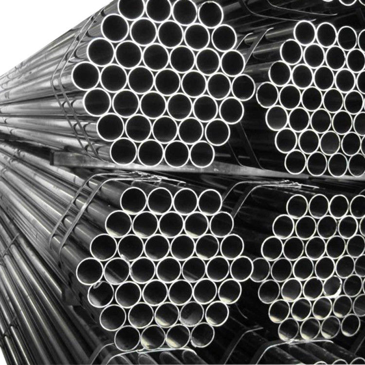 Structure soudée à l'arc TUBE laminée à chaud Q195 Q235b St37 Tube en acier au carbone soudé sans couture noir