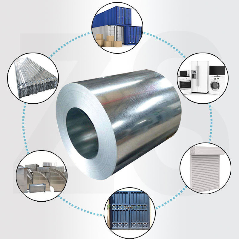 Dureté Coil d'acier galvanisé plein dur et bande revêtue de zinc pour la résistance Construction réalisée en DX51D Z