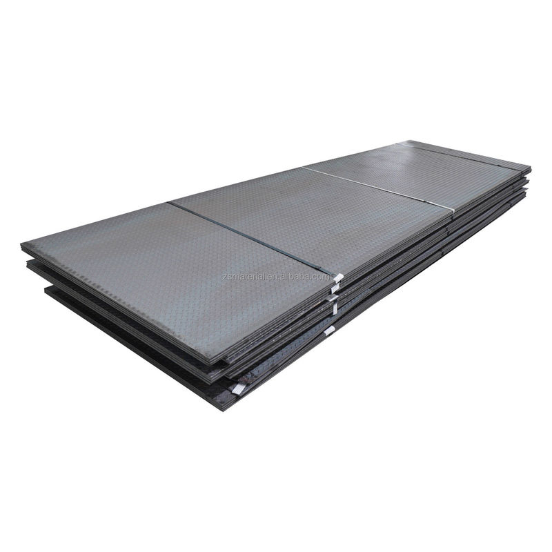 Plaque à carreaux en acier à chaud laminée Q235B de qualité Prime d'épaisseur de 2,5 à 8,0 mm et de largeur de 600 à 1800 mm