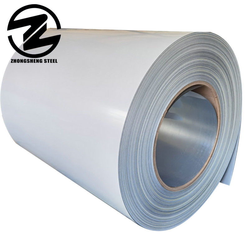 PPGI bobine 0,38 mm 0,46 mm bobine galvanisée prépeinte PPGI RAL9003 en acier enduit largeur de bobine 600-1500 mm
