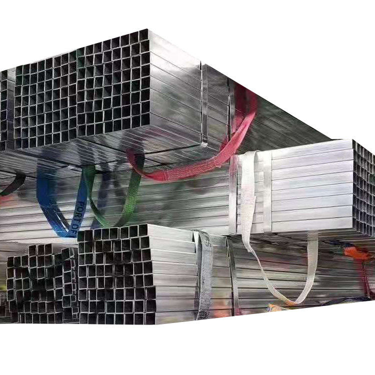API Pipe Prime ASTM 50 x 50 Tubes carrées pour carports Tubes galvanisées carrées et longueur 1-6m