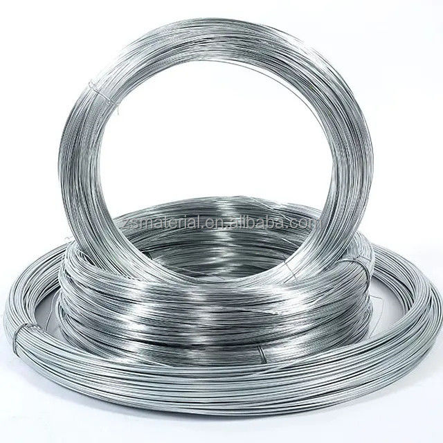 SAE1008 SAE1006 2.2 mm 2.5 mm 3.2 mm Fil d'acier galvanisé à tolérance ± 1% et revêtement en zinc