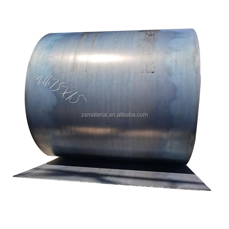 Rouleau en tôle d'acier PVOC SS400 Q235 Q345 MS fer noir feuille métallique douce bobine d'acier au carbone laminée à chaud avec ± 1% Tolérance