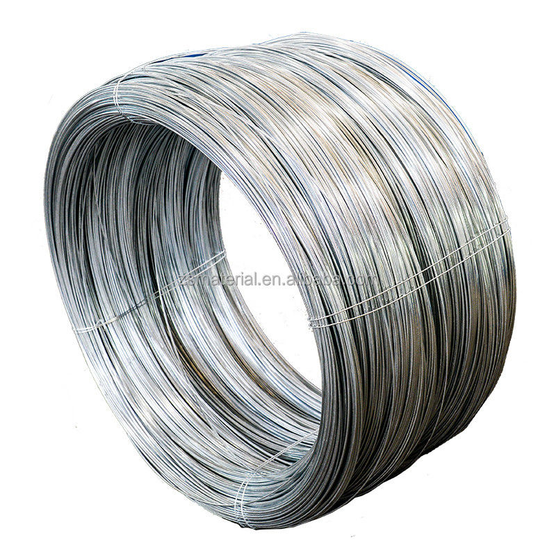 Fil d'acier galvanisé de 0,2 mm Q195 Q235 12 16 18 Gauge Fil de fer galvanisé électro Gi