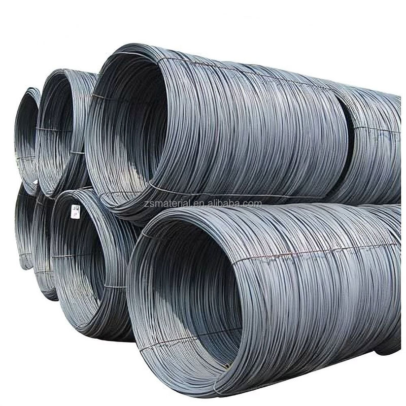 SAE1006 SAE1008 SAE1010 fil de carbone Gi fil de fer galvanisé à chaud 8 mm 6 mm 10 mm 2 tonnes par bobine avec revêtement en zinc