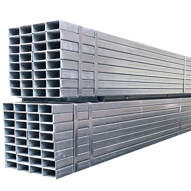 Technique Tubes en fer galvanisé carré à base de laminage à chaud 2x2 pour 60x80 Tubes en acier rectangulaire galvanisé Tolérance ±1%